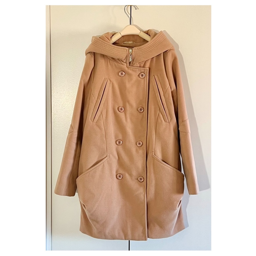 Camel Hooded Coat